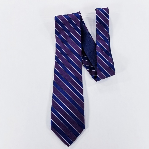 Tommy Hilfiger Neck Tie - Purple, Navy Blue - Picture 3 of 8